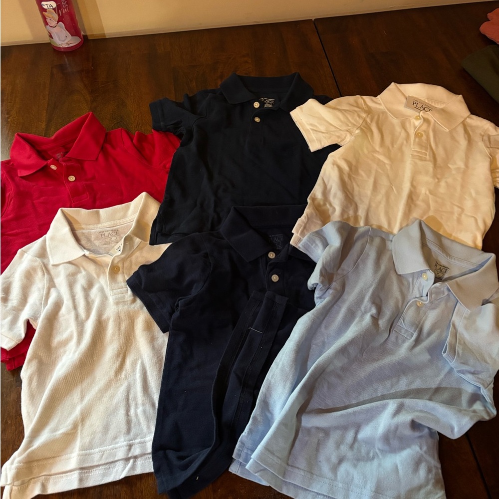 The Children's Place Polo Shirt Collection - Red, Navy, White, Light Blue